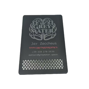 Grattoir à cartes en métal personnalisé en acier inoxydable, ouvre-bouteille de cigarette avec trou perforé, merci pour votre carte de petite entreprise - Product Image 1