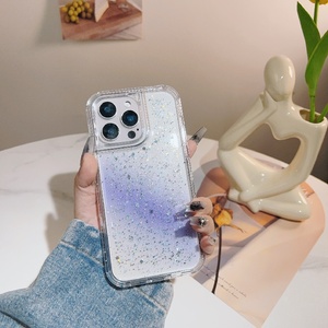 เคสโทรศัพท์ฝาครอบ360สองชิ้นลายกากเพชรเรซินอีพ็อกซี่พิมพ์ลายแวววาวแฟนซีสำหรับ <span class=keywords><strong>OPPO</strong></span> A5 <span class=keywords><strong>Pro</strong></span> 5G Reno 12F 13 - Product Image 3