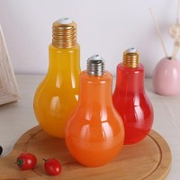 Festival décoration 320 500ml nouveau produit coloré en plastique ampoule tasse Led l'ampoule en forme de tasse bouteille clair bouteilles pour animaux de compagnie