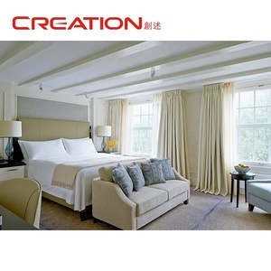 <span class=keywords><strong>Suite</strong></span> de luxe en cuir capitonné pour hôtel avec fauteuil d'appoint assorti et table d'appoint en bois massif pour les suites de luxe - Product Image 6