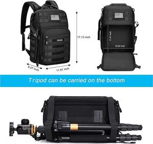Free sample <b>Camera</b> <b>Backpack</b>,DSLR/SLR/Mirrorless Photography <b>Backpack</b> Buffer Padded Shockproof <b>Camera</b> Bag - Product Image 6