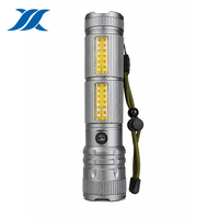 Linterna LED Recargable de Alta Potencia con Zoom Telescópico, Resistente al Agua IP55, Linterna Táctica USB