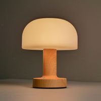 Lampe de table LED rétro en forme de champignon, contrôle tactile USB, 3 niveaux de luminosité réglable, lumière douce, lampe de nuit pour chambre à coucher, salon, café, bar