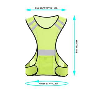 Evidenziare le cinghie riflettenti <span class=keywords><strong>notte</strong></span> corsa abbigliamento gilet <span class=keywords><strong>di</strong></span> sicurezza regolabile fascia elastica per adulti e bambini - Product Image 3