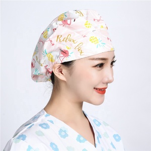 Nuovo cappello da scrub stampa cappello da sala operatoria cappelli da medico di bellezza da lavoro in cotone per animali domestici dentista - Product Image 6