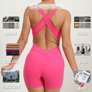 Xw-20720 plus récent sans couture <span class=keywords><strong>croisé</strong></span> attaché dos nu Yoga femmes saut costumes Yoga <span class=keywords><strong>costume</strong></span> ensemble pour les femmes en plein air Gym Fitness nous - Product Image 2