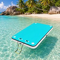 Vente flash : Plateforme flottante gonflable en PVC de Chine pour hôtels et complexes hôteliers, utilisation intérieure/extérieure, 5 à 10 passagers