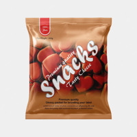 Op maat gemaakte folie stand-up pouch tas met ritssluiting voor voedsel, gedroogd fruit, noten, snacks, snoep, chips, Mylar tas