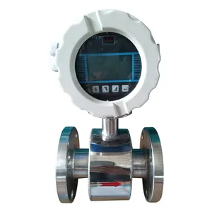 stainless steel 4-20ma industrial high pressure digital liquid control electromagnetic flow meter water magnetic flowmeter