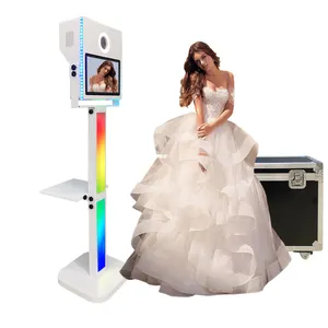 Dslr Photo Booth Selfie Machine Touch Screen 15.6 Inch Led Frame Selfie PhotoBooth Platform With Software