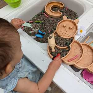 Alfabeto sensorial personalizado para jugar, bandeja con letras sensoriales, alfabeto minúsculo, <span class=keywords><strong>flisat</strong></span>, bandeja con letras ABC sensorial, letras de aprendizaje basadas en el juego - Product Image 6