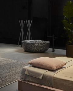 Baignoire autoportante en marbre noir <span class=keywords><strong>de</strong></span> conception occidentale, décoration <span class=keywords><strong>de</strong></span> villa personnalisée, marbre <span class=keywords><strong>de</strong></span> Nero Marquina - Product Image 3
