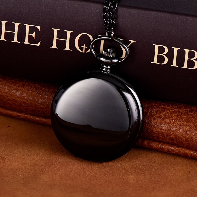 Модные часы на цепочке, гладкие Стальные кварцевые карманные часы, винтажные римские часы Nmber, циферблат, подвесные часы, подарки, часы