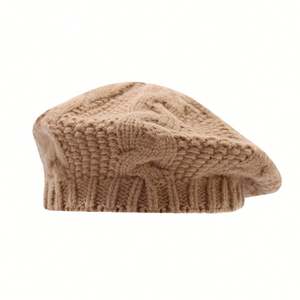 Nouvelle Collection Automne Hiver 2025 – Béret d'hiver épais à motif tressé au crochet pour femme élégante, idéal pour l'extérieur - Product Image 5