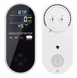 Plug in <strong>Carbon</strong> <strong>Monoxide</strong> and <strong>Natural</strong> <strong>Gas</strong> Alarm, Temp Humidity Monitor, CO &amp; Propane, <strong>Natural</strong>, &amp; Explosive <strong>Gas</strong> <strong>Detector</strong> for Home - Product Image 2