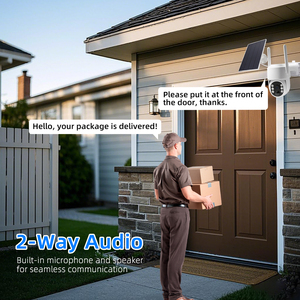 Ngoài trời Máy ảnh wifi không dây năng lượng mặt trời 5000mAh pin phát hiện chuyển động mạng Máy ảnh - Product Image 5