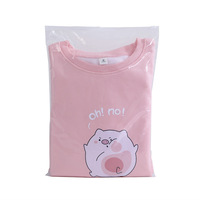 Pochette à glissière en PE biodégradable, impression de Logo personnalisée, sac à glissière en plastique givré pour vêtements de bain, sac à glissière pour emballage