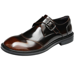 Nuevo Estilo de Zapatos de Vestir de Cuero Vacuno de Primera Calidad para Hombre, con Cierre de Cordones y Hebilla Metálica, Impermeables para Otoño - Product Image 4