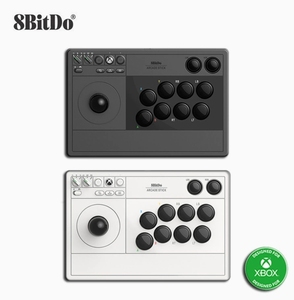 Original 8BitDo Arcade Stick for White 81JA01D 2.4G Wireless <b>Wired</b> Joystick <b>Controller</b> Series One PC 81JA01D/81JA02D Game Contro - Product Image 1