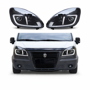 Fari a Proiezione LED a Tripla Lente, 600% Più Luminosi con DRL Dinamico e Indicatore di Direzione per GAZ Gazelle - Product Image 1