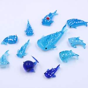 Tượng cá biển thủy tinh Murano nhiều màu sắc, thủ công, làm bằng kỹ thuật thổi đèn - Product Image 2
