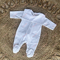 Vêtements pour bébé unisexes monogrammés, 100% coton, barboteuse à col bavoir, combinaison pour bébé garçon et fille, pyjama pour nouveau-né