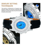 Mode luxe dames montres femmes personnalisé diamant lunette concepteur en acier inoxydable montres mécaniques fabrication