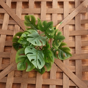 Plante artificielle CallaFloral Monstera 28 cm, feuilles en PVC, écologique, décoration de mariage, verdure, utilisation intérieure et extérieure - Product Image 3