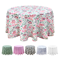 Nappe de mariage couvre personnalisé blanc fête polyester nappe de mariage pour événements fête ronde damassé imperméable tissé