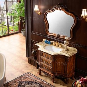 Mueble de Baño de Madera Clásico Resistente al Agua YIDA Pire, Mueble de Baño de Lujo con Espejo y Lavabo de Cerámica - Product Image 2