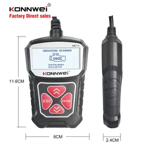 מקורי Konnwei מפעל אוטומטי אלקטרוניקה KW310 OBD2 תקלת קוד קורא EVAP דליפת גלאי עשן מכונה אבחון כלים