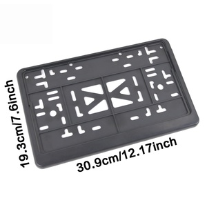 Cadre de plaque d'immatriculation de voiture européenne personnalisé, prix d'usine, cadre de plaque d'immatriculation semi-ouvert en plastique ABS - Product Image 3