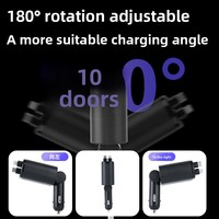 Prise allume-cigare de voiture avec câble rétractable à charge ultra-rapide et ports USB-A/USB-C (1 à 5) pour OLIVER