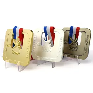 China Medal Supplier High Quality Zinc Alloy Die Casting Twg The Wrestling Game Custom Metal Sports Carnival Medals