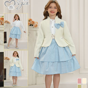 الربيع/الخريف مجموعة تنورة جديدة للبنات صغيرة عطر نمط نصف تنورة مع زخرفة القوس ملابس الأطفال-صغيرة - Product Image 5