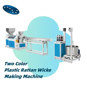 Sevenstars Plastic Furniture Rattan Wicker Two Color Artificial PVC Cane Making Machine