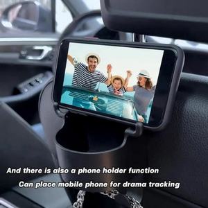 Portavasos Multifuncional para Auto con Soporte para Teléfono, Organizador Multifuncional para Asiento Trasero de Auto con Ganchos para Reposacabezas - Product Image 4