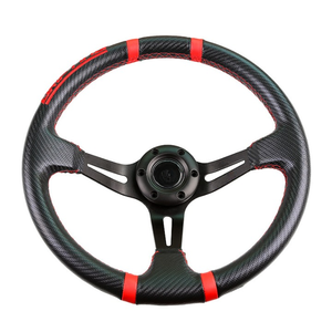 Barato coche Interior modificación Universal grande cóncavo fibra de carbono 350CM volante de carreras - Product Image 6