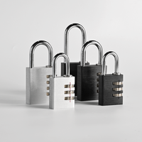 Cadenas à combinaison en aluminium en gros, 2 tailles disponibles, code à 3 ou 4 chiffres, sans clé, OEM ODM personnalisé
