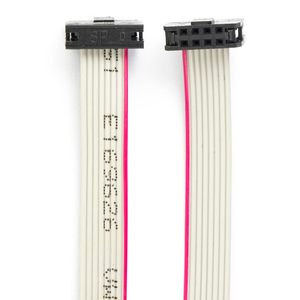 Cable Plano IDC FFC/FPC Jujinglobal de 8 Pines 2x4 con Paso de 2.0mm, Gris, 7.8 Pulgadas con Conector, Paquete de 4 - Product Image 5