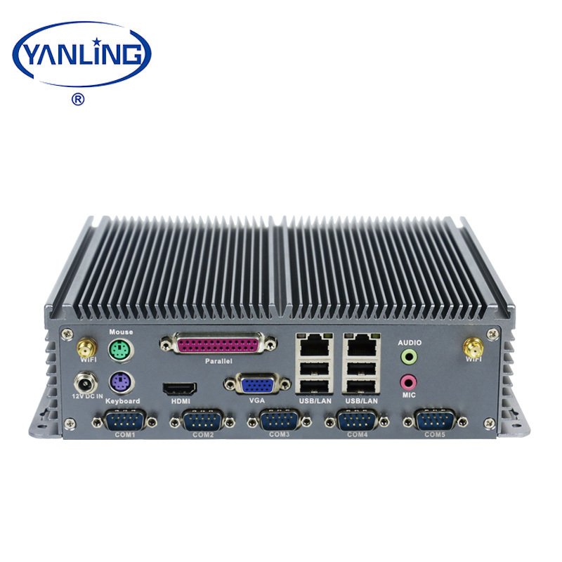 Yanling Intel J1900 Quad Core Mini PC avec Série Ports Parallèles, Double Lan X86 Monocarte Industriel Boîte Ordinateur