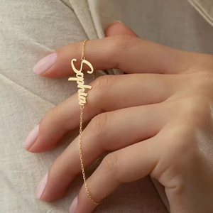 New North <strong>Personalised</strong> <strong>Name</strong> Charm <strong>Bracelet</strong> Stainless Steel Jewelry Customized Letter <strong>Name</strong> Pendant Couple <strong>Bracelet</strong> for Women - Product Image 5