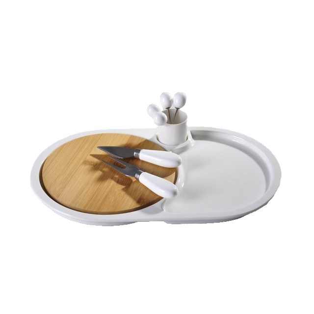 Deli Ceramic Divided Cheese Platter