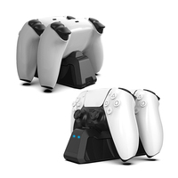 Station de charge double pour manettes de jeu Playstation 5, avec LED, support de bascule, accessoires pour manettes de jeu PS5