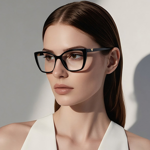 Montatura per <span class=keywords><strong>Occhiali</strong></span> Partagas TR90 con Aste CP e Cerniera <span class=keywords><strong>a</strong></span> Molla, Lenti Anti Luce Blu, Montatura Ottica per Donna - Product Image 1