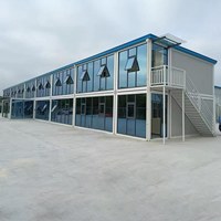 Maison conteneur pliable et extensible, villa préfabriquée en A-frame pour séjour en milieu rural, maisons préfabriquées avec deux chambres