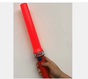 Safety <b>LED</b> <b>Flashlight</b> Red Flashing Traffic Mode Signal Traffic Wand - Product Image 4