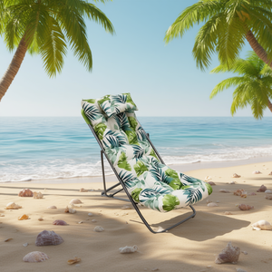 Tappetino da Spiaggia TUMBONA 55*146CM-9 Imbottito in Cotone con Cuscini e Poggiatesta per un Comodo Relax all'Aperto - Product Image 3