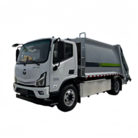 Camion compacteur de déchets électrique de grande capacité 12CBM, haute pression hydraulique, collecte et transport de déchets industriels, Euro 3