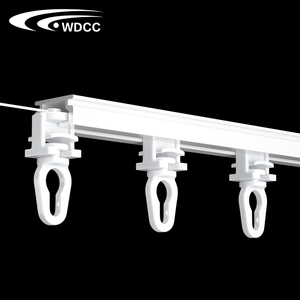 रिपल फोल्ड कर्टेन कैरियर रनर एस वेव कर्टेन रनर ट्रैक प्लास्टिक - Product Image 1